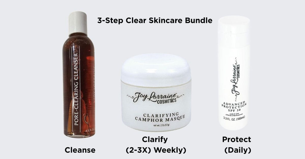 Three skincare products for melanin-rich, oily skin to unclog pores, reduce shine and protect against sun damage.