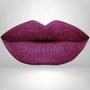 Berry liquid matte lipstick swatch with high pigment and a smooth transfer-resistant finish designed to complement melanin-rich skin tones.