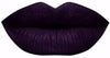 A black plum dark side liquid lipstick swatch showing high-intensity color for bold makeup lovers.
