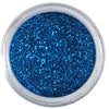 Cosmetic grade loose glitter in open jar with intense sparkles for bold eye looks, face glitter makeup looks, glitter lips and body art.