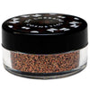 Cosmetic grade loose glitter in jar with intense sparkles for bold eye looks, face glitter makeup looks, glitter lips and body art.