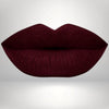 Burgundy liquid matte lipstick swatch with high pigment and a smooth, transfer-resistant finish designed to complement melanin-rich skin tones. 