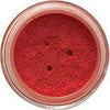 Cherry loose shimmer eyeshadow with silver flecks and vibrant color for eye and body makeup looks.
