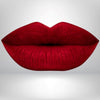 Classic red liquid matte lipstick swatch with high pigment and a smooth transfer-resistant finish designed to complement melanin-rich skin tones.
