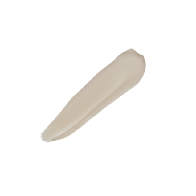 Swatch of light Ivory 012 crease-resistant under-eye concealer showing a very light ivory shade with a smooth, buildable coverage.
