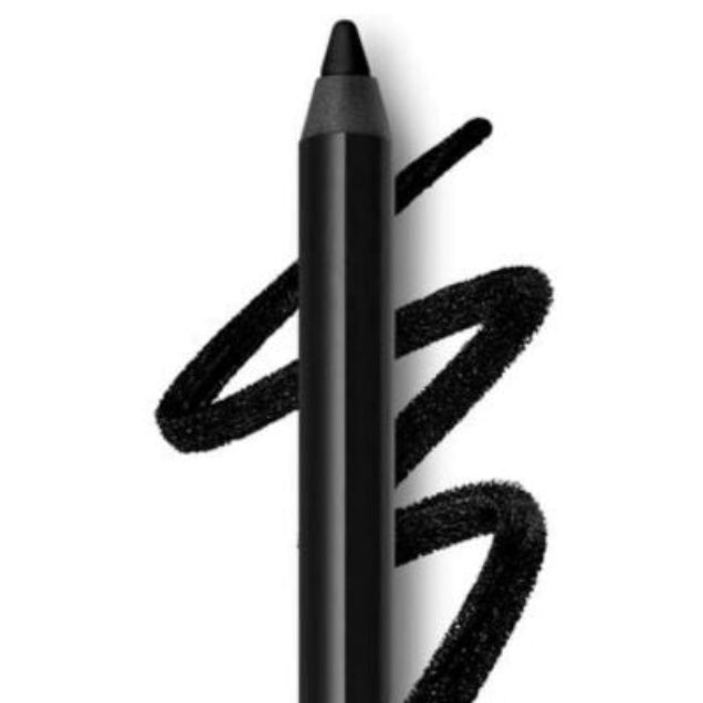 Black gel eyeliner pencil, waterproof and smudge-proof for smooth long-lasting wear.