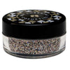 Cosmetic grade loose glitter in jar with intense sparkles for bold eye looks, face glitter makeup looks, glitter lips and body art.