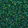 Cosmetic loose glitter swatch with intense sparkles for bold eye looks, face glitter makeup looks, glitter lips and body art.