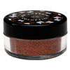 Orange-Brown loose glitter - Copper in closed jar with ultrafine cosmetic-grade glitter for eyes, face, lips and body. 