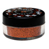 Burnt Orange loose glitter - Pumpkin Pie in closed jar with cosmetic-grade glitter for eyes, face, lips and body. 