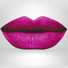 Magenta liquid matte lipstick swatch with high pigment and a smooth transfer-resistant finish designed to complement melanin-rich skin tones.