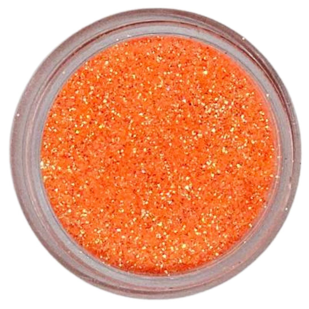 Cosmetic grade loose glitter in open jar with intense sparkles for bold eye looks, face glitter makeup looks, glitter lips and body art.