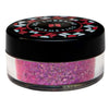 Loose cosmetic grade glitter mix in jar with intense sparkles for bold eye looks, face glitter makeup looks, glitter lips and body art.