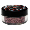 Cosmetic grade loose glitter in jar with intense sparkles for bold eye looks, face glitter makeup looks, glitter lips and body art.