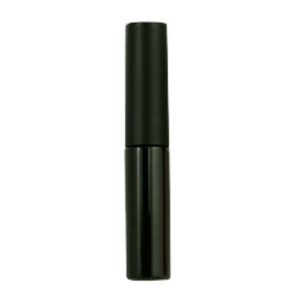 Soft Black liquid lipstick with buildable medium coverage and a soft semi-matte finish. 