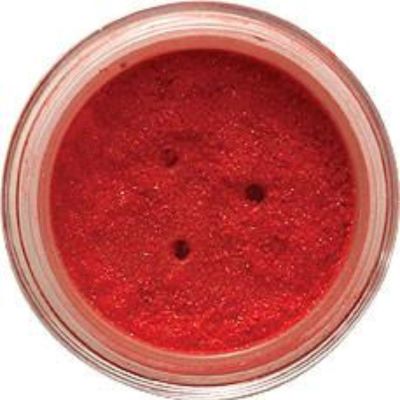 Cherry Shimmer Eyeshadow; a loose eyeshadow with microfine sparkling particles.