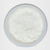 Open jar showing non-abrasive exfoliating face scrub for normal, combination, slightly dry, and slightly oily skin.
