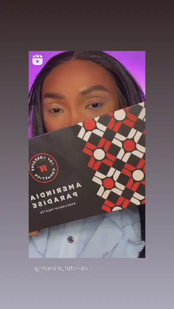 Amerindian Paradise Eyeshadow Palette video showing bold, colorful matte and shimmer shades applied for a vibrant glam look.