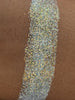 White gold loose glitter for eyeshadow swatchs