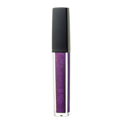 Time Warp Lip Gloss; a non-sticky purple glitter lip gloss