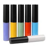 Collection of semi matte liquid lipsticks showing colors such as blue and yellow that are still in stock.
